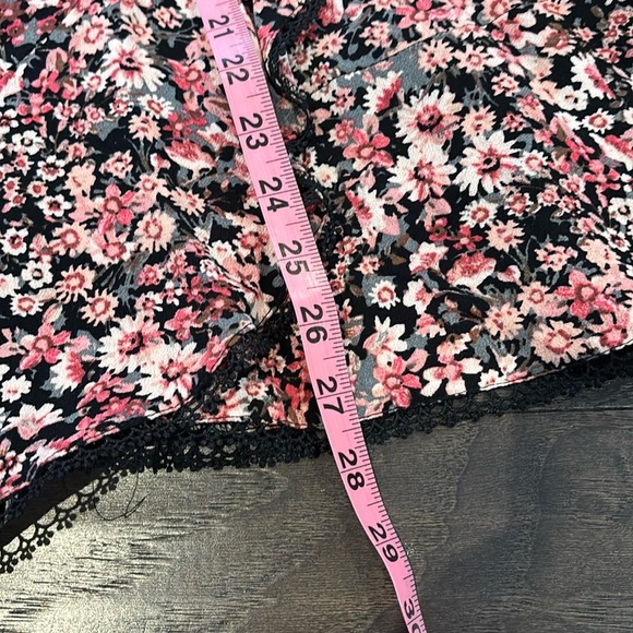 Altar'd State Mini dress,on/off shoulder,elastic waist,v-neck,bell sleeve,Floral - Picture 8 of 13